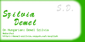 szilvia demel business card